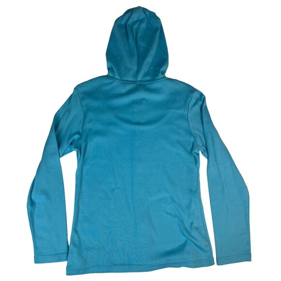 SML Sport Hooded Jacket with Stripe Shell Women's S Blue Embroidered Zip Up - Picture 7 of 12